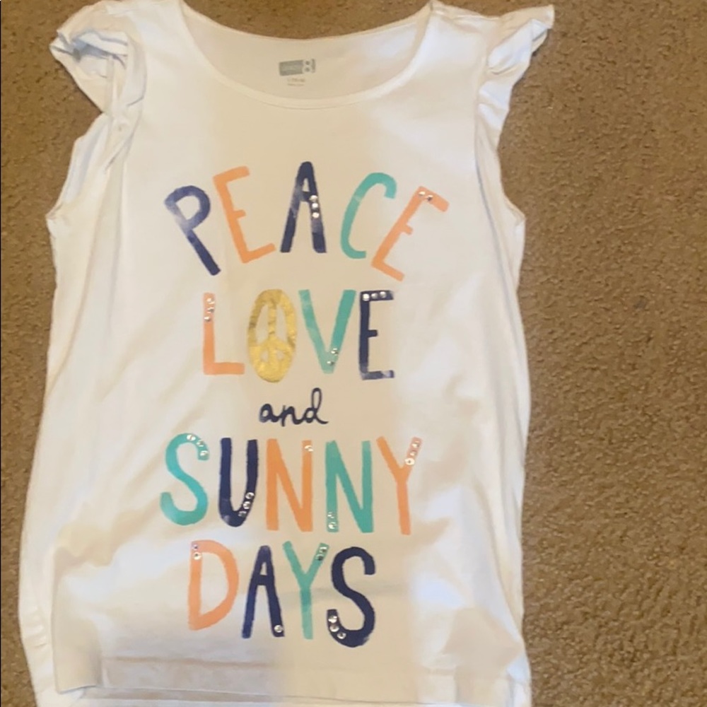 Colorful quoted tank top/tee shirt